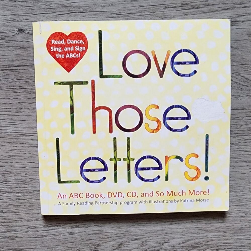 Love Those Letters CD & DVD Children's Alphabet Paperback Picture Book